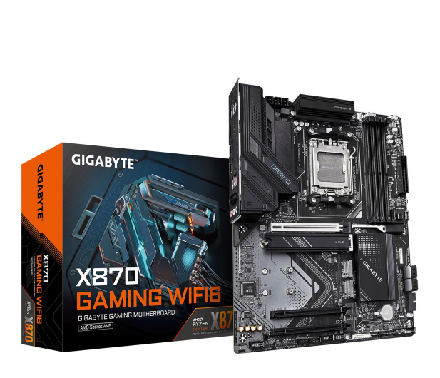 GIGABYTE Płyta główna X870 GAMING WIFI6 AM5 4DDR5 HDMI/USB-C ATX X870 GAMING WF6 - 1324502 - zdjęcie